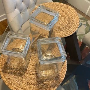 Set of 3 jars organizers suggested use for 👉🏻sugar,rice,pasta